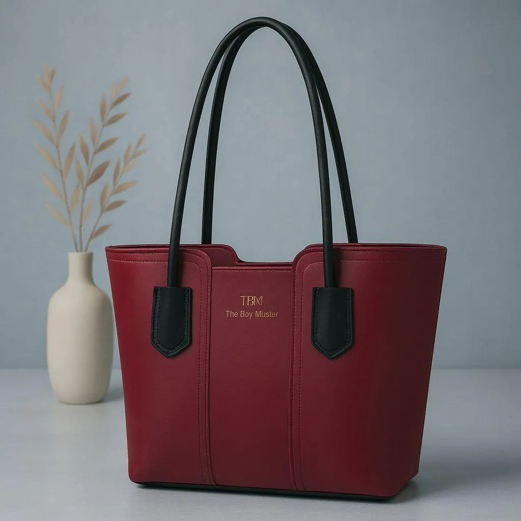 Women's PU Leather Plain Shoulder Bag