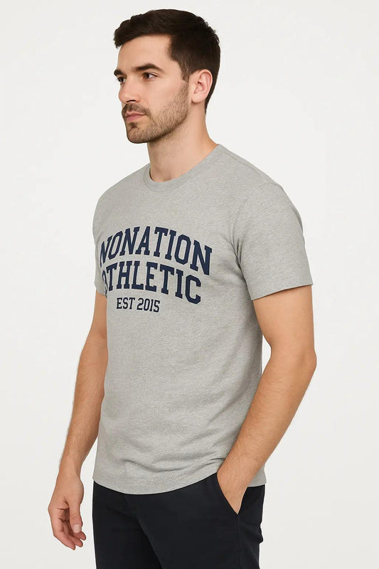 PowderCore Athletic Tee - Heather Gray for Ultimate Performance and Comfort EW-000557
