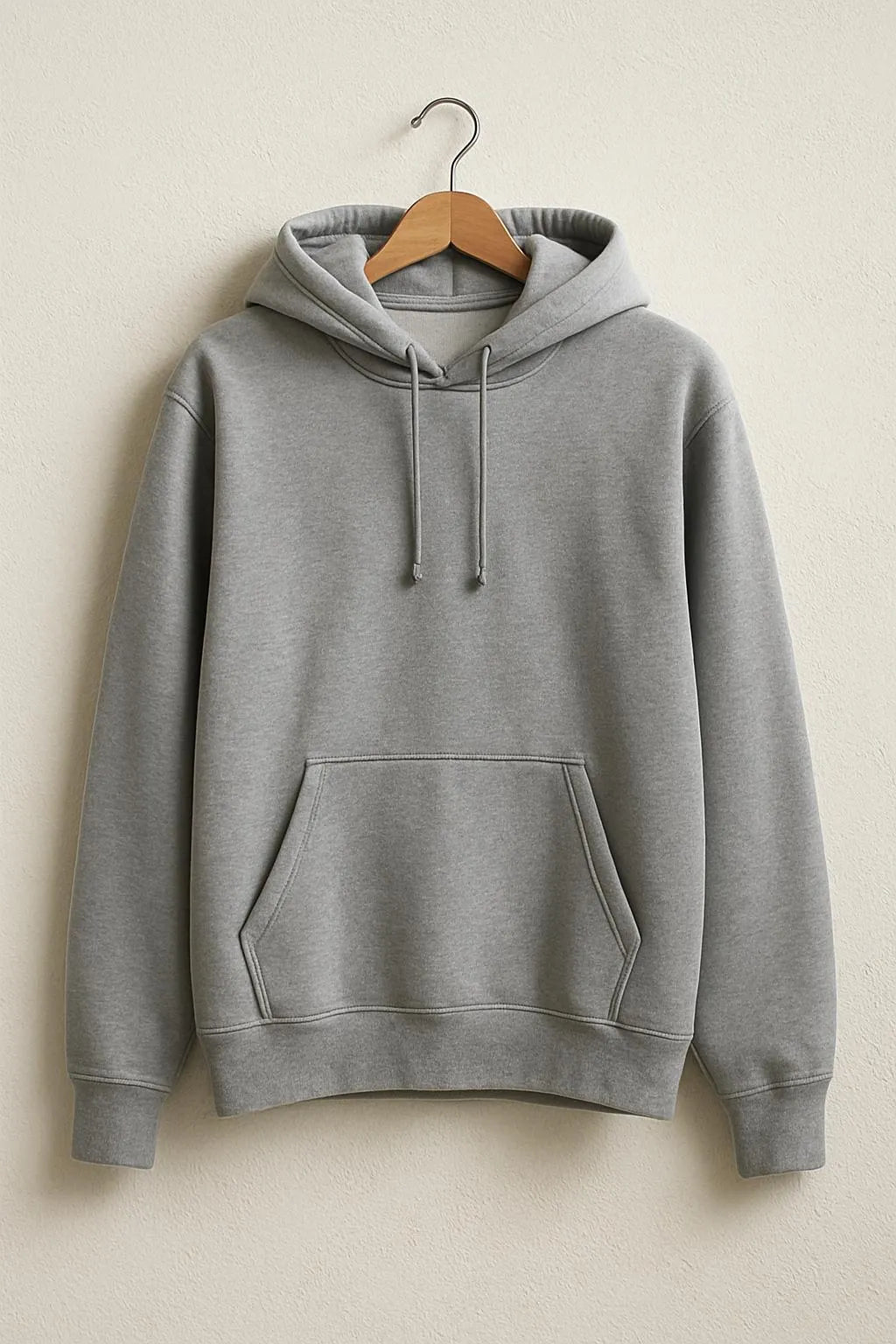 1 Pc Men's Fleece Plain Hoodie